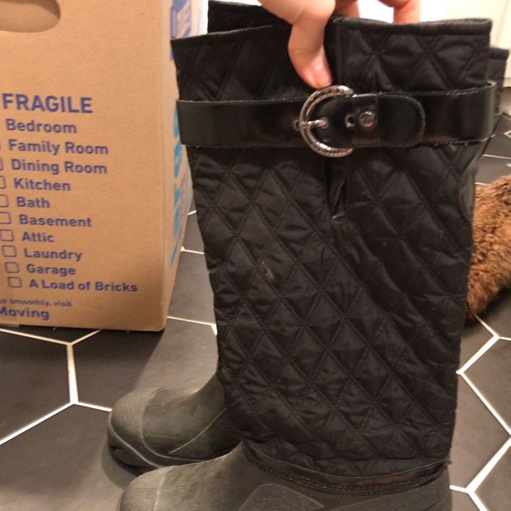 Stuart Weitzman black snow boots